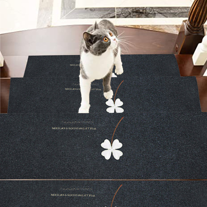 Tapis d'escalier lumineux Bastrie, Gris foncé