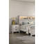 Table de chevet avec finition blanche délavée et élégante table de chevet 1Pc