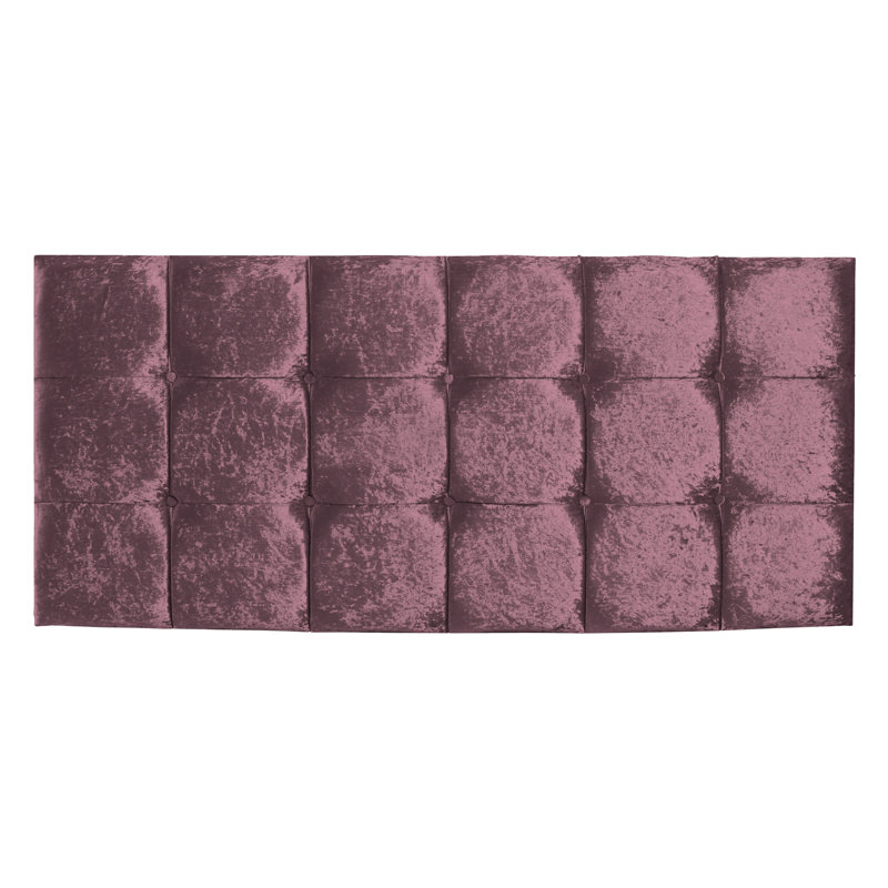 Barlow Upholstered Velvet Headboard, Single (3'), Purple
