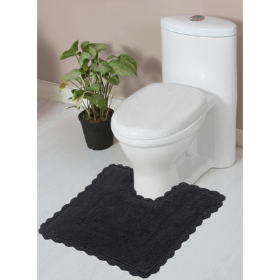 Tapis de bain décontracté réversible en U décontracté à la machine 100% coton Casual Elegance