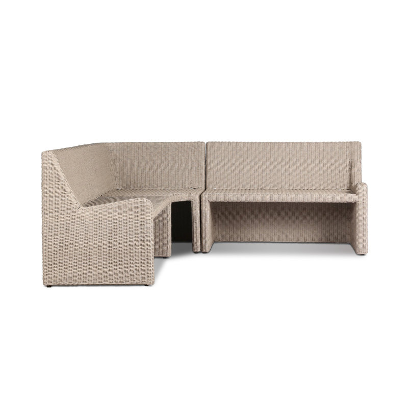 Senna Outdoor L-Shape Dining Banquette