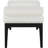 Priscilla Linen Textured Fabric Bench-1207316858-1207616444
