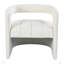 Fauteuil d'appoint moderne en velours avec détail côtelé, fauteuil d'appoint incurvé de luxe entièrement rembourré (aucun assemblage requis)-1091518686