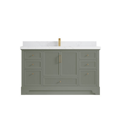 Meuble-lavabo simple avec plateau Alys 60