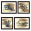 Art mural encadré noir de la collection 4U 4 PC Trendy Decor-70412444