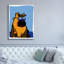«Cool Dog Blue» par Irena Orlov, art mural sur toile-1865450291