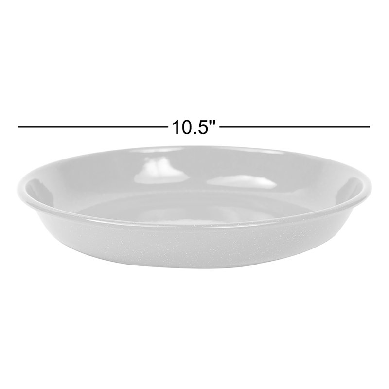 Crow Canyon Enamelware Stinson Pasta Plates	, Blue 