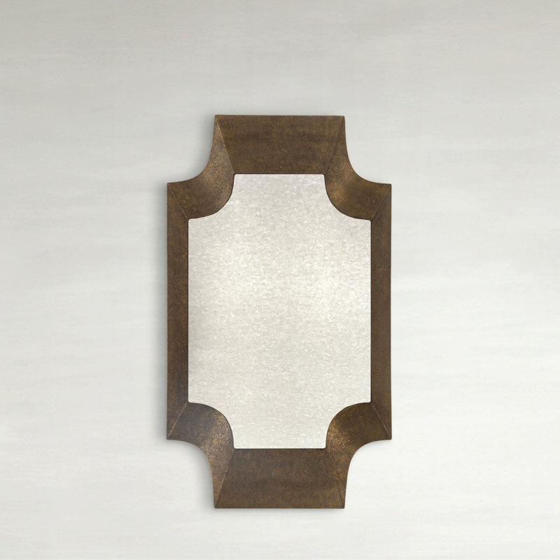 Farris Mirror - White, Brown