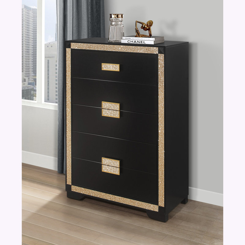 LIVELY BLACK/GOLD CHEST
