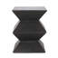 Table d'appoint en béton légère d'extérieur - Style géométrique moderne, cuivre, 15,7 po x 15,7 po x 20,08 po, facile à déplacer et couleur cuivre, utilisation, l 15,7 po x P 15,7 po H 20,08 po, attrayante