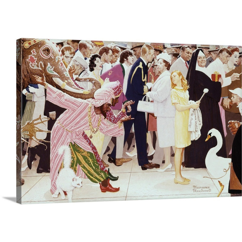 Art mural sur toile The samedi People, Toile tendue, H 32 po x l 48 po x P 1,25 po