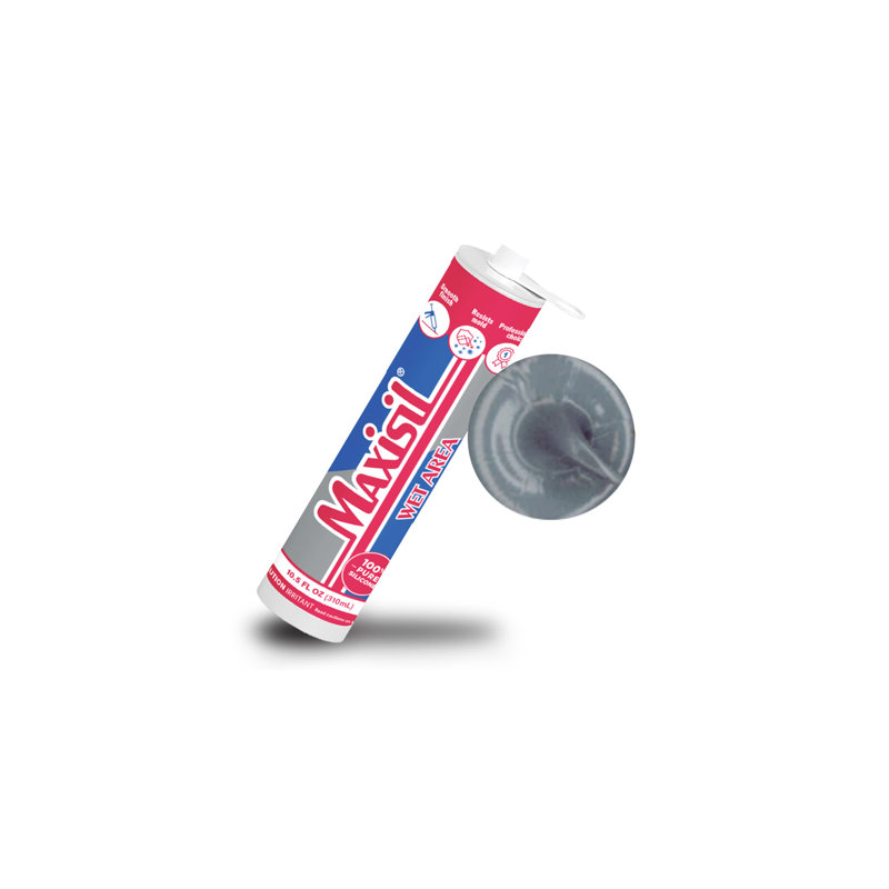 Maxisil Wet Area Silicone Sealant, Pewter