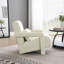 Chaise d'appoint rembourrée moderne avec tissu en lin confortable et coussin, parfaite pour le salon, la chambre à coucher et autres petits espaces-754762044