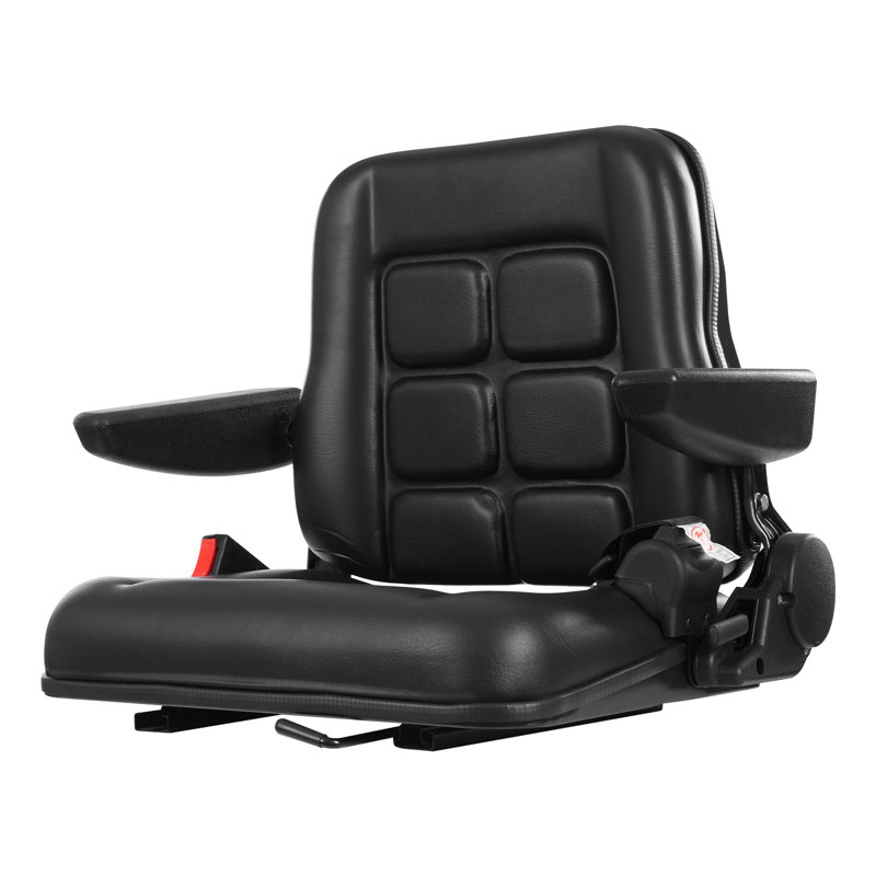 Siège de direction pour chariot élévateur avec ceinture de sécurité et accoudoirs