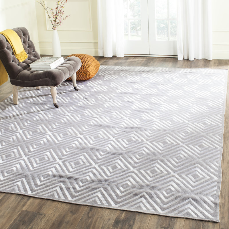 Nylah Geometric Wool Hand Woven Area Rug, Rectangle 243 x 304cm