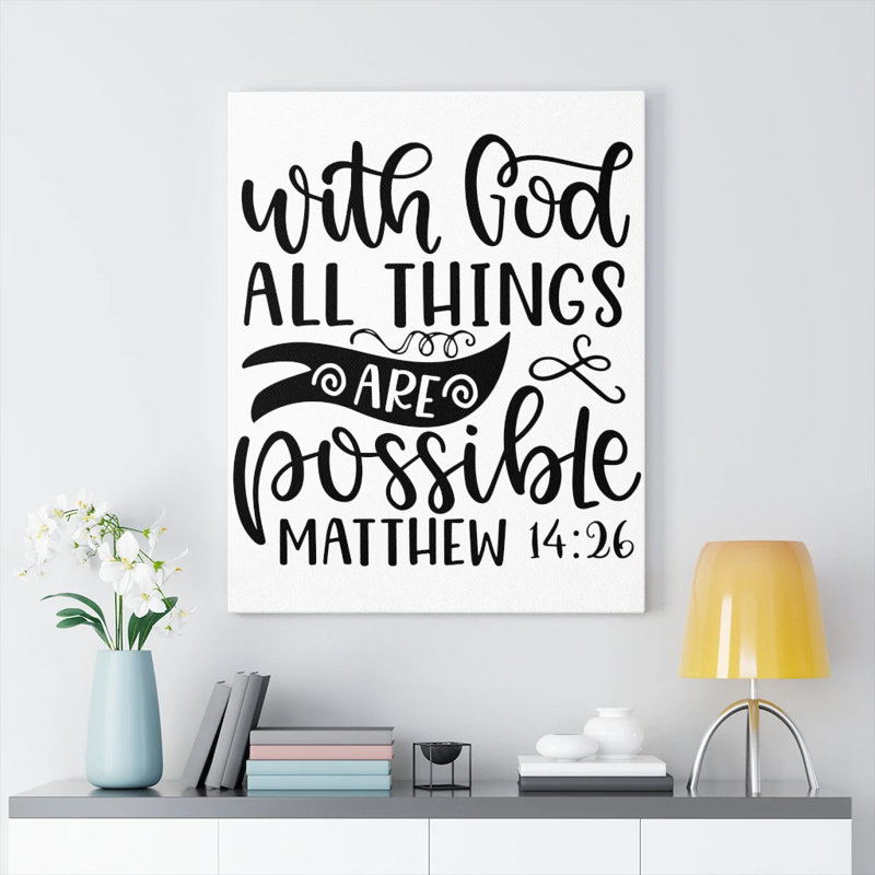 Things Are Possible - Wrapped Canvas Print, 61cm H x 46cm W