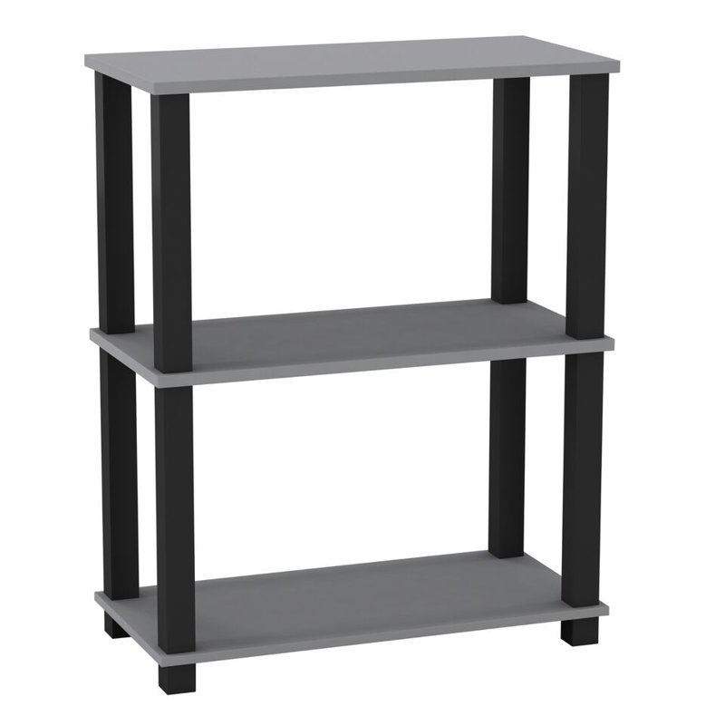 Shavan End Table, Grey/Black Legs