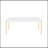 White & Gold Finish Coffee Table