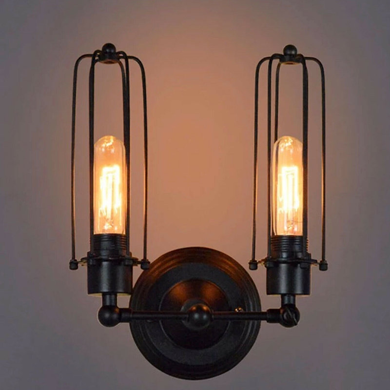 Oquawka Armed Sconce, Black