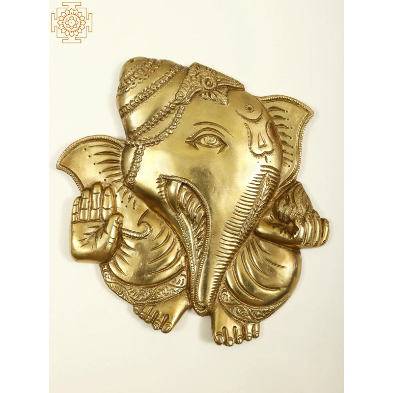 Décoration murale laiton Ganesha