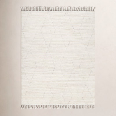 Talon Handmade Wool Cream Rug