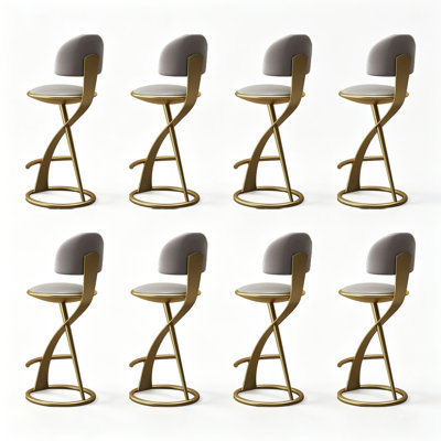 Gold Solid back side Chair(Set of 8)