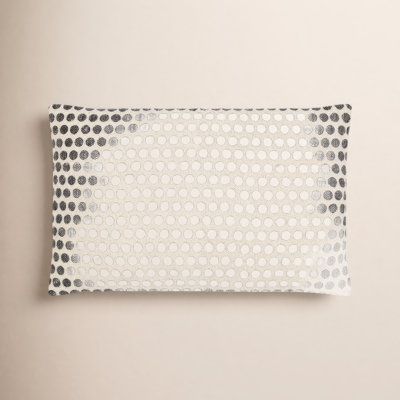 Zetta Polka Dots Cotton Reversible Throw Pillow