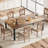 78.74'' Large Rectangle Dining Table for 6-8 Farmhouse Kitchen Table