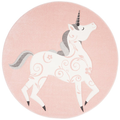 Tapis ivoire/rose