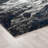 Abstract Shag Black/Navy Blue/Grey Area Rug-611493117
