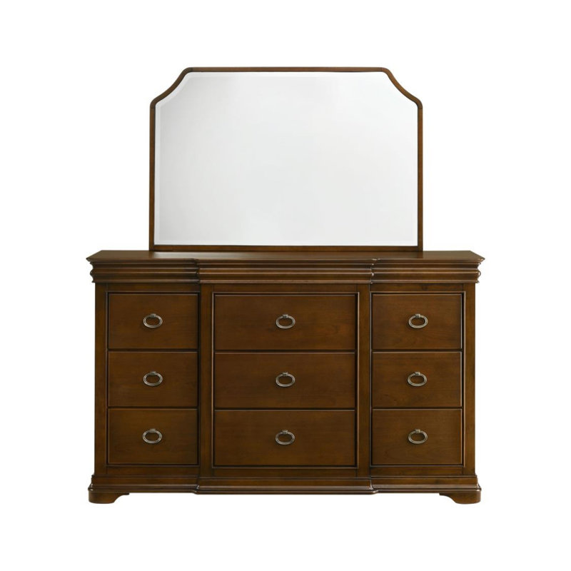 Commode 11 tiroirs avec miroir Pearce