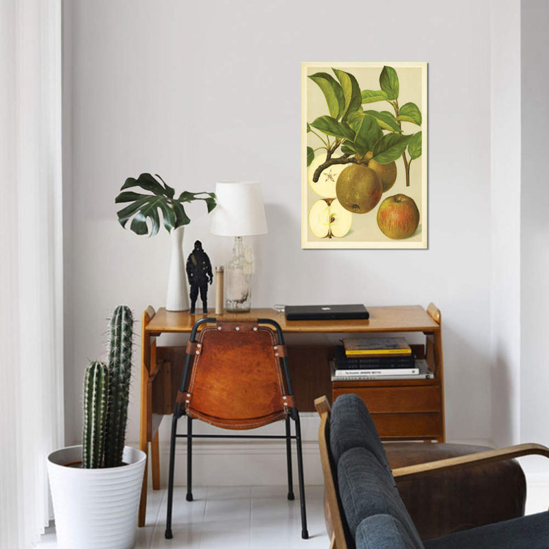 «Russet Apples», reproduction sur toile, H 26 po x l 18 po x P 1,5 po, Pas de tapis, Toile tendue
