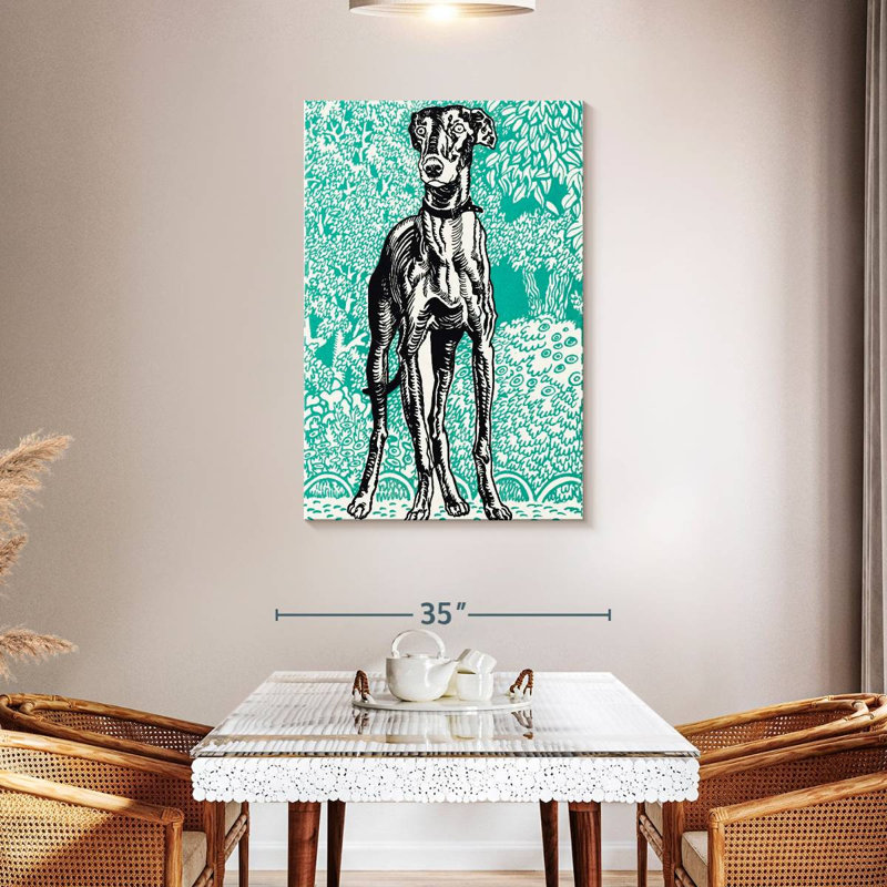 Brampt Greyhound I, 45" H x 30" W
