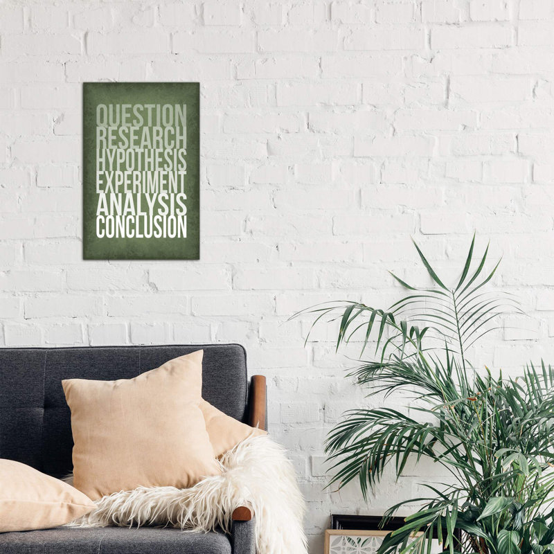 The Scientific Method Steps - Wrapped Canvas Print, 66.04 cm H x 45.72 cm W x 1.91 cm D