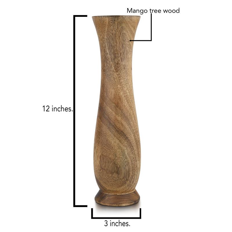Wood Table Vase