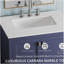 Meuble-lavabo de lavabo de salle de bain indépendant avec lavabo, comptoir en marbre de Carrare, avec lavabo encastré rectangulaire en céramique, porte à grande capacité à fermeture en douceur-1305507562