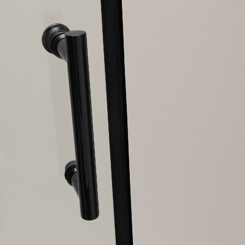 Porte de l 48 po x H 76 po, Noir mat