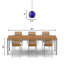 Luminaire suspendu en verre soufflé bleu moderne de 9,5 po Tara - Ebern Designs-93219344