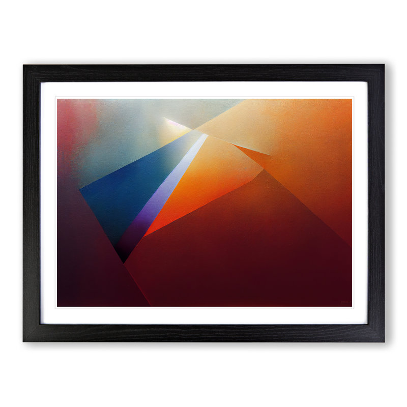 Beautiful Abstract - Single Picture Frame Print, Black Framed, 46cm H x 64cm W x 2cm D