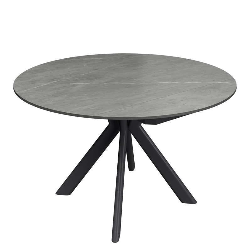 Dining Table, Matt Grey / Dark Grey
