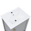 Meuble-lavabo de 20 po avec lavabo, armoire de salle de bain avec porte à fermeture douce, support de rangement et tablette ouverte-619285141