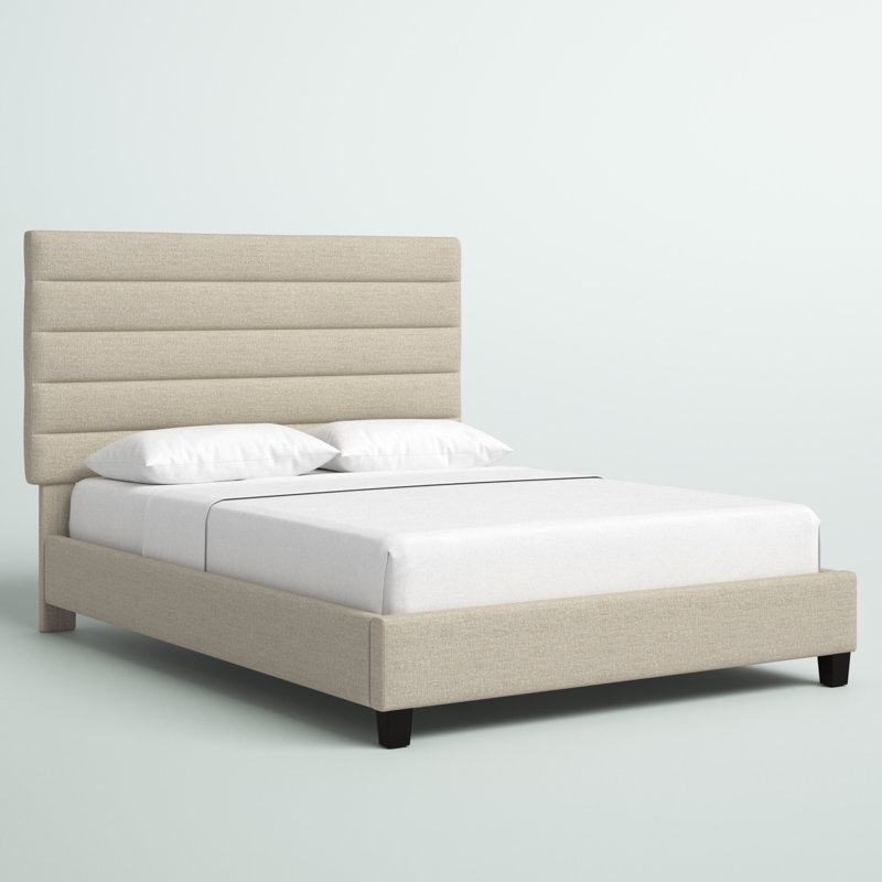 Grand lit plateforme Bittinger, Crème