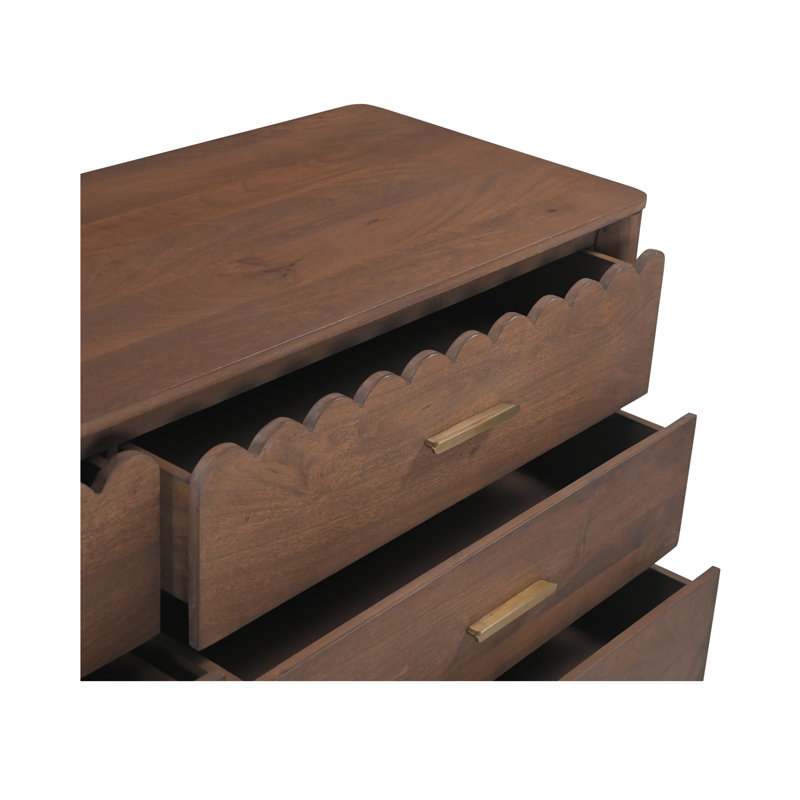 Wiley 6 - Drawer Solid Wood Dresser