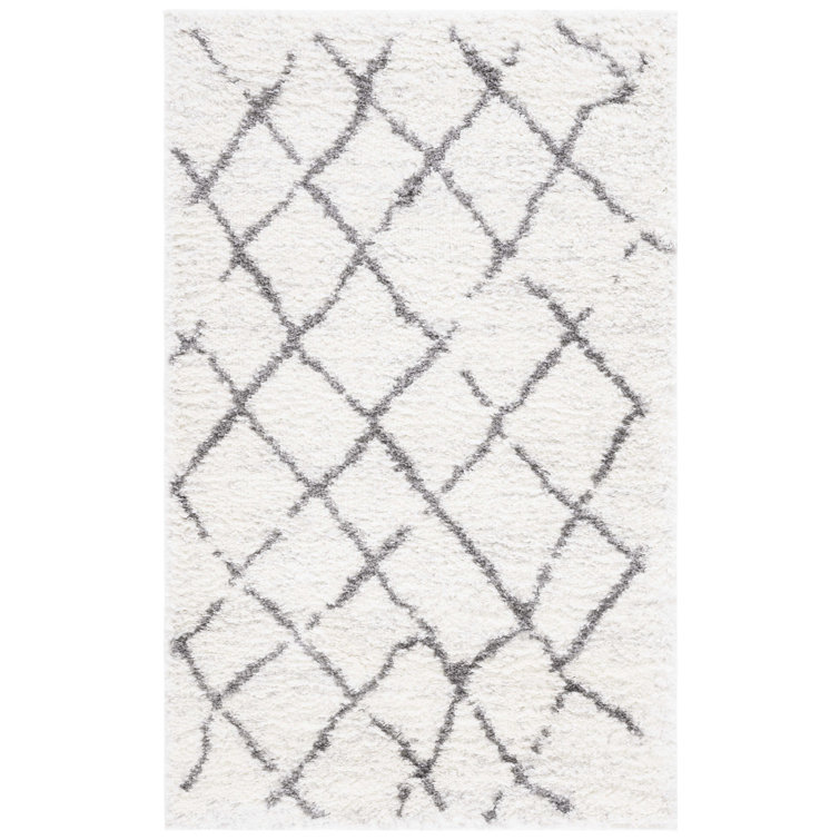 Zettie Berber Shag Performance Geometric Rug