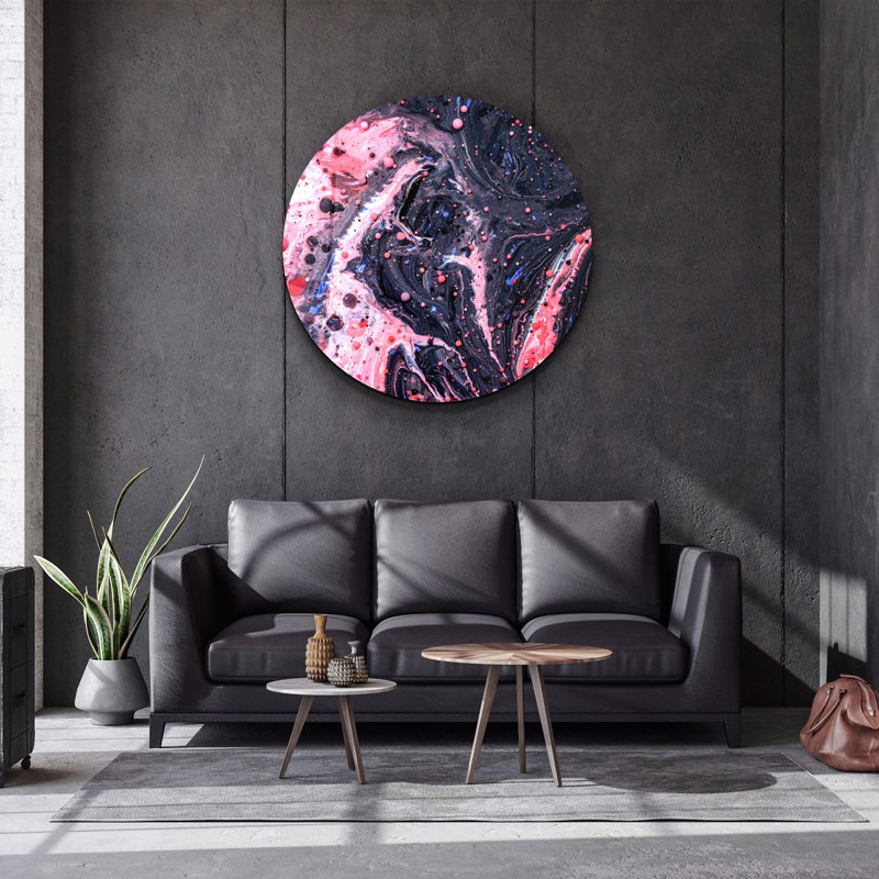 Superbe peinture murale en verre trempé 23,6 po x 23,6 po | 100% verre trempé d'une épaisseur de 0,16 pouce, imprimé UV pour des couleurs éclatantes | Parfait pour la décoration intérieure, le salon et les espaces de bureau, design durable et élégant