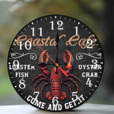 10-Inch Wooden Wall Clock, Silent Movement, Battery Operated (AA Batteries Not Included), Artistic  Decor, Perfect for Home Accents