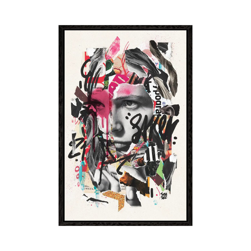 Suave 1 Piece Wall Art on Canvas, 152.5 cm H x 101.5 cm W, Black Framed