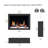 Litestar ZEF38VC 38" Smart Electric Fireplace Insert – WiFi App Control, Breathing Logs with Crushed Ice Rocks Décor, Multi Flame Colors, Crackling Sound, Built-In Fireplace Heater-124549531