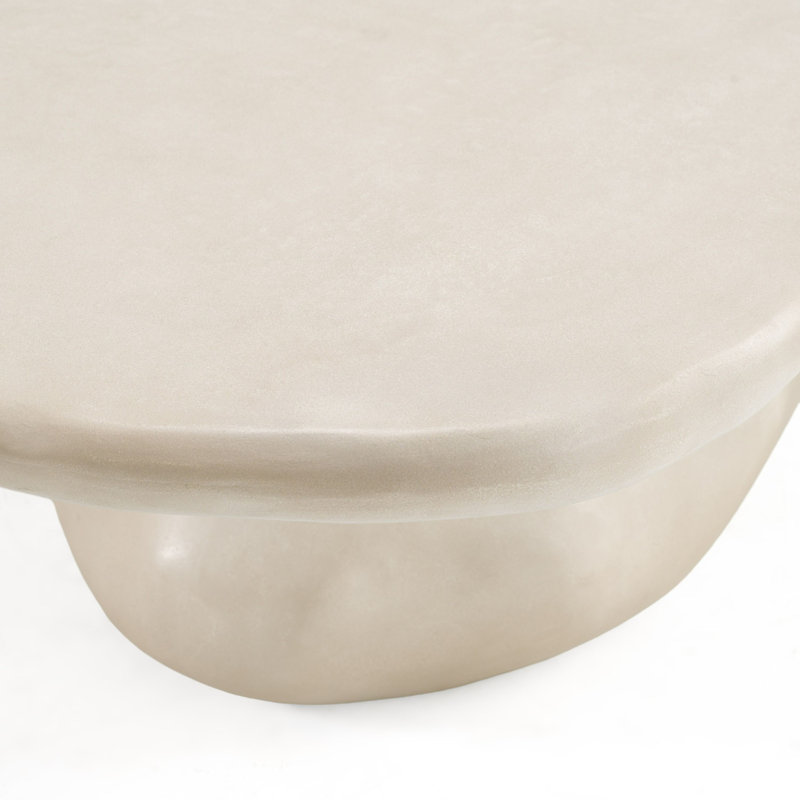 Coates - Table basse moderne en béton beige
