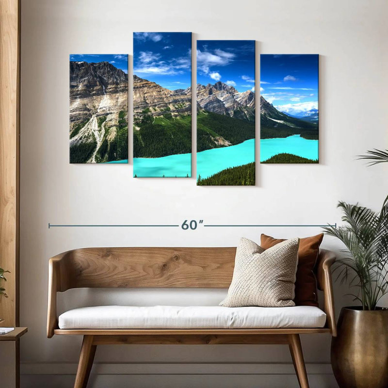 Alvord turquoise, lac Peyto, H 32 po x l 52 po